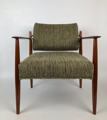 Danish Lounge Chair in Rubelli Fabric, 1960s-BAF-763466