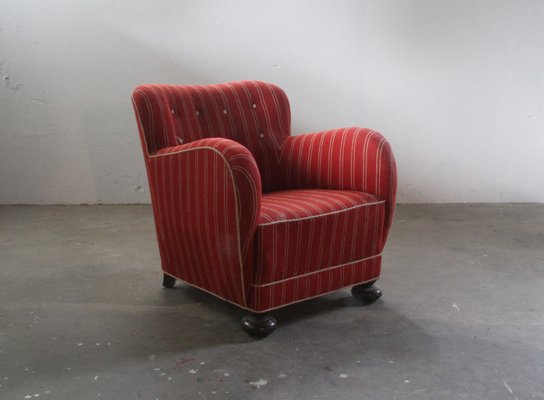 Danish Lounge Chair in the style of Fritz Hansen, 1930s-QNP-2027698