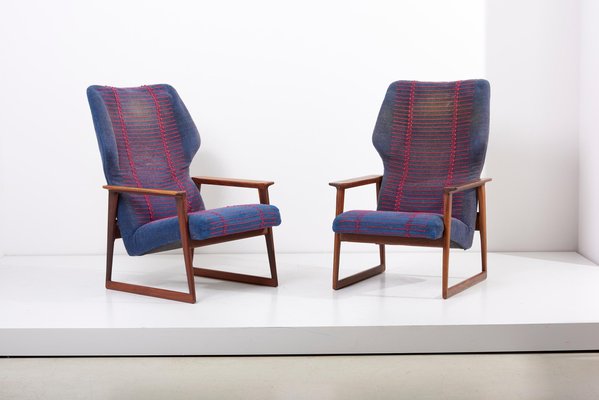 Danish Lounge Chairs by Hans Olsen, Denmark, 1960s, Set of 2-SFD-962796