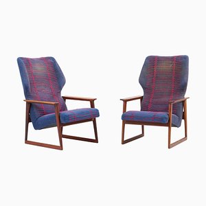 Danish Lounge Chairs by Hans Olsen, Denmark, 1960s, Set of 2-SFD-962796