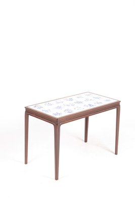 Danish Mahogany and Tiles Coffee Table by Frits Hennigsen, 1940s-FK-618401