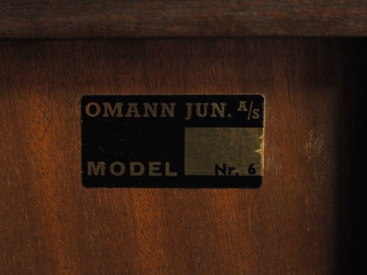 Danish Mahogany Bookcase from Omann Jun, 1970s-VND-1784278