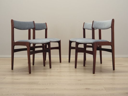 Danish Mahogany Chairs, Denmark, 1979s, Set of 4-VND-1812651