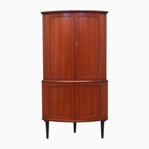 Danish Mahogany Corner Cabinet, 1970s-VND-2018236