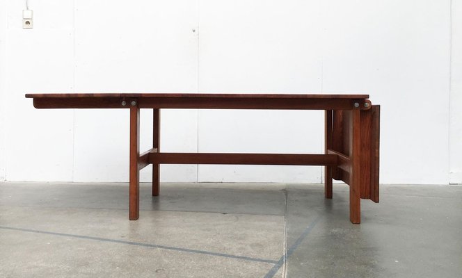 Danish Mid-Century Extendable Drop Leaf Dining Table by Peter Ole Schiønning for Niels Eilersen-UAH-802929