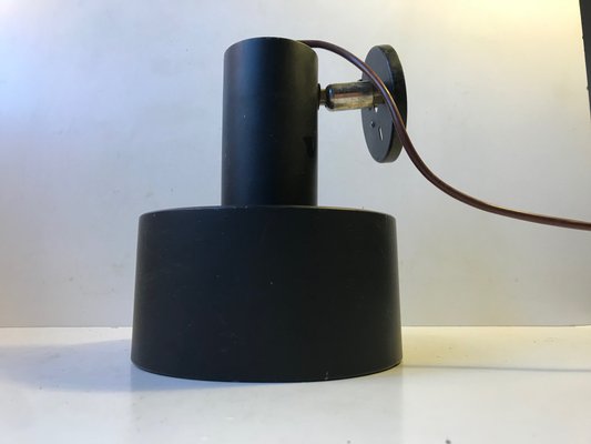 Danish Minimalist Black Sconce from Louis Poulsen, 1970s-LCR-713520