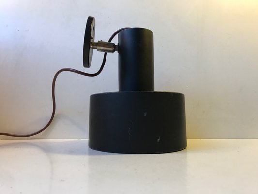 Danish Minimalist Black Sconce from Louis Poulsen, 1970s-LCR-713520