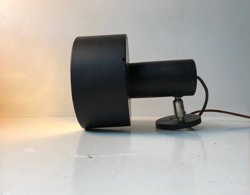 Danish Minimalist Black Sconce from Louis Poulsen, 1970s-LCR-713520