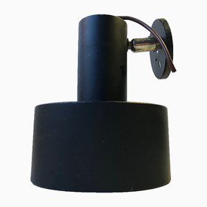 Danish Minimalist Black Sconce from Louis Poulsen, 1970s-LCR-713520