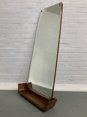 Danish Mirror with Shelf in Teak-EMG-1309179