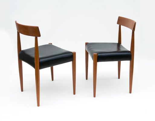 Danish MK 200 Chairs in Teak by Arne Hovmand-Olsen for Mogens Cold, Set of 4-URD-1180775