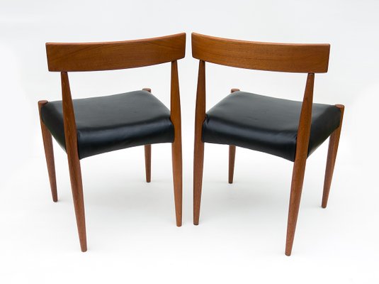 Danish MK 200 Chairs in Teak by Arne Hovmand-Olsen for Mogens Cold, Set of 4-URD-1180775