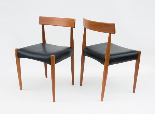 Danish MK 200 Chairs in Teak by Arne Hovmand-Olsen for Mogens Cold, Set of 4-URD-1180775