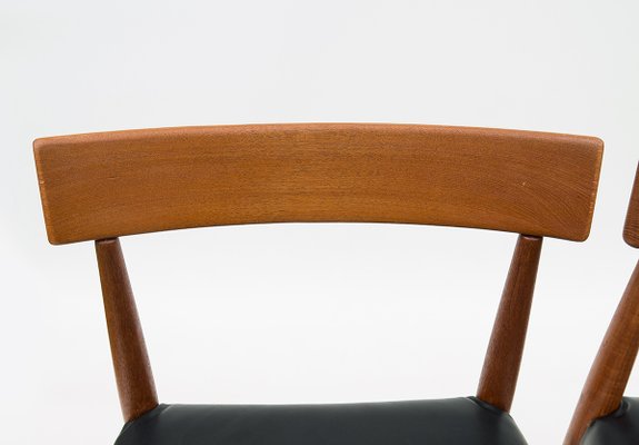 Danish MK 200 Chairs in Teak by Arne Hovmand-Olsen for Mogens Cold, Set of 4-URD-1180775