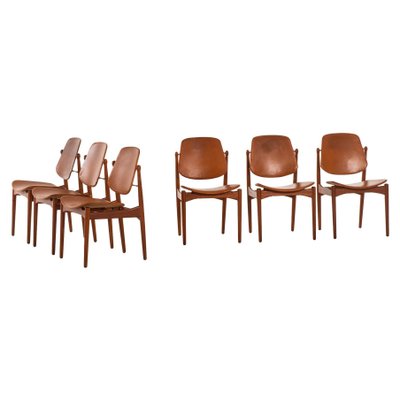 Danish Model 203 Dining Chairs by Arne Vodder for France & Daverkosen, 1950s, Set of 6-SC-740313