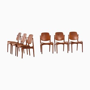 Danish Model 203 Dining Chairs by Arne Vodder for France & Daverkosen, 1950s, Set of 6-SC-740313