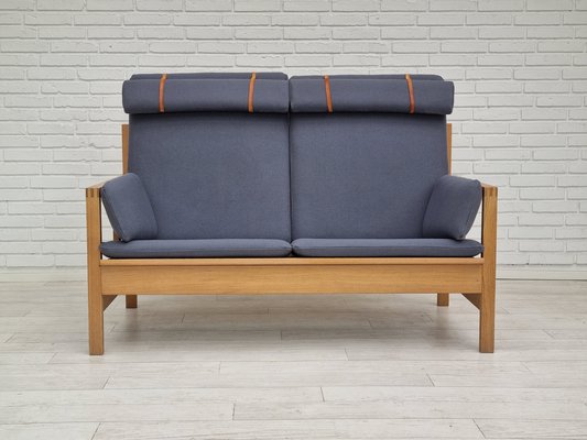 Danish Model 2252 Sofa in Oak & Wool by Børge Mogensen, 1970s-TMW-1233517