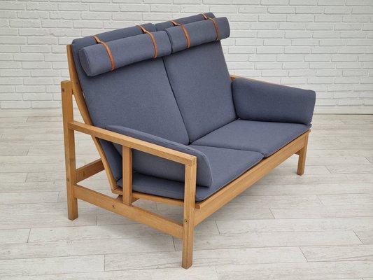 Danish Model 2252 Sofa in Oak & Wool by Børge Mogensen, 1970s-TMW-1233517