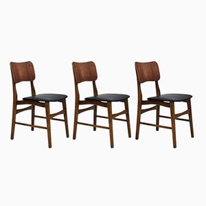 Danish Model 62 Dining Chairs by Ib Kofod-Larsen, 1960s, Set of 3-TMW-1700618