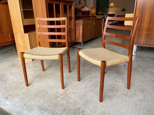 Danish Model 85 Teak Side Chairs by Niels O. Møller, Set of 2-WSA-831404