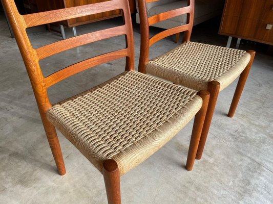 Danish Model 85 Teak Side Chairs by Niels O. Møller, Set of 2-WSA-831404