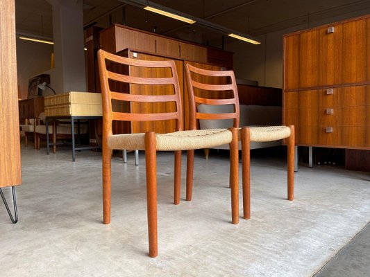 Danish Model 85 Teak Side Chairs by Niels O. Møller, Set of 2-WSA-831404