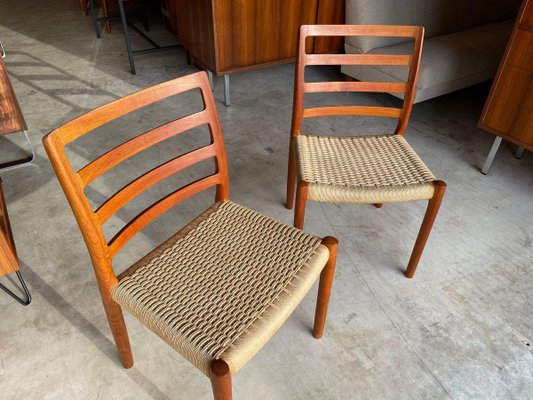 Danish Model 85 Teak Side Chairs by Niels O. Møller, Set of 2-WSA-831404