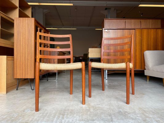 Danish Model 85 Teak Side Chairs by Niels O. Møller, Set of 2-WSA-831404