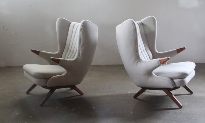 Danish Model 91 Lounge Chair by Svend Skipper for Skippers Møbler, 1960s, Set of 2-QNP-2016207