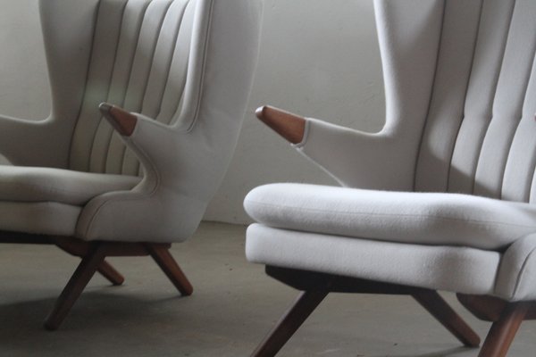 Danish Model 91 Lounge Chair by Svend Skipper for Skippers Møbler, 1960s, Set of 2-QNP-2016207