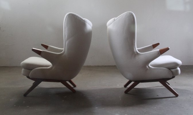 Danish Model 91 Lounge Chair by Svend Skipper for Skippers Møbler, 1960s, Set of 2-QNP-2016207