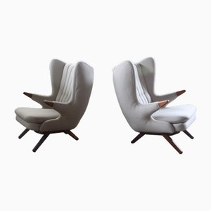 Danish Model 91 Lounge Chair by Svend Skipper for Skippers Møbler, 1960s, Set of 2-QNP-2016207