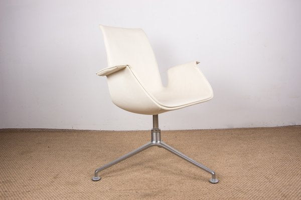 Danish Model FK 6725 Armchair in White Leather and Chromed Steel by Preben Fabricius and Jørgen Kastholm for Walter Knoll, 2000s-EMB-1759575