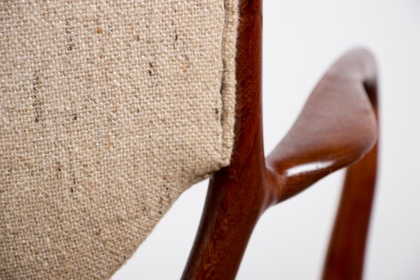 Danish Model No. 46 Armchair in Teak And Fabric by Finn Juhl For Niels Vodder, 1950-EMB-1450093