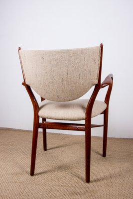 Danish Model No. 46 Armchair in Teak And Fabric by Finn Juhl For Niels Vodder, 1950-EMB-1450093