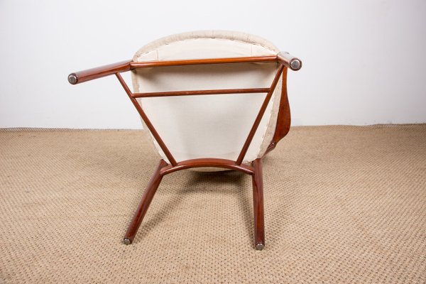 Danish Model No. 46 Armchair in Teak And Fabric by Finn Juhl For Niels Vodder, 1950-EMB-1450093