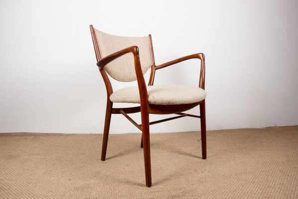 Danish Model No. 46 Armchair in Teak And Fabric by Finn Juhl For Niels Vodder, 1950-EMB-1450093