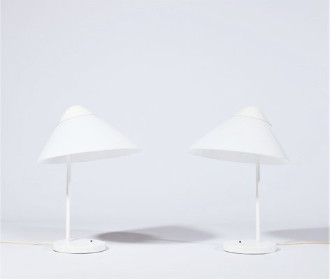 Danish Model Opala Table Lamps by Hans J. Wegner for Louis Poulsen, 1970s, Set of 2-WRF-573741