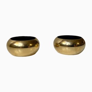 Danish Modern 24 Carat Gold Plated Tealight Candleholders by Hugo Asmussen, Set of 2-LCR-1749103