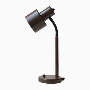 Danish Modern Adjustable Brown Desk Lamp from Vitrika, 1970s-LCR-1821264