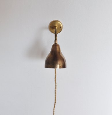 Danish Modern Brass Wall Lamp in the Style of Vilhelm Lauritzen, 1960s-HPQ-1438576