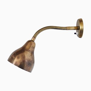 Danish Modern Brass Wall Lamp in the Style of Vilhelm Lauritzen, 1960s-HPQ-1438576