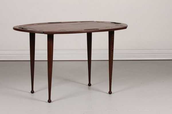 Danish Modern Butlers Tray Table with Drumstick Legs by Jeanne Grut, 1970s-QQ-1371894