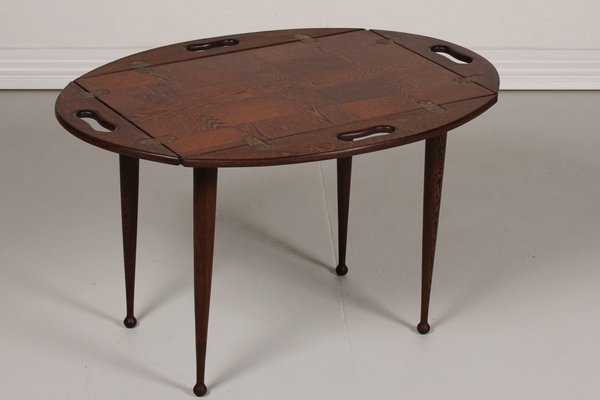 Danish Modern Butlers Tray Table with Drumstick Legs by Jeanne Grut, 1970s-QQ-1371894