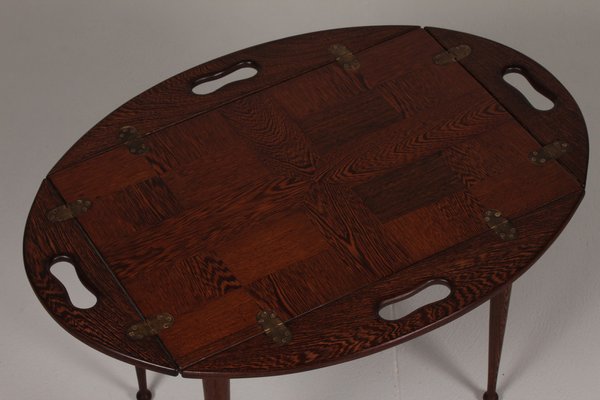 Danish Modern Butlers Tray Table with Drumstick Legs by Jeanne Grut, 1970s-QQ-1371894