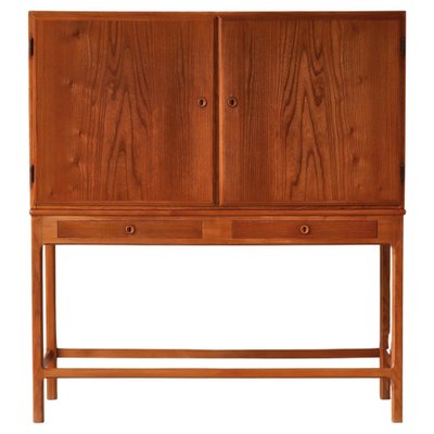 Danish Modern Cabinet in Elm and Pinewood attributed to Børge Mogensen for FDB, 1940s, Set of 2-WRF-1752056