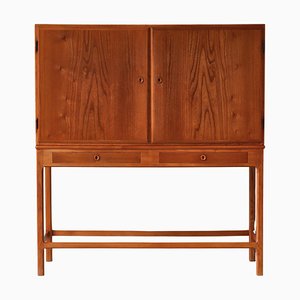 Danish Modern Cabinet in Elm and Pinewood attributed to Børge Mogensen for FDB, 1940s, Set of 2-WRF-1752056