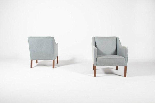 Danish Modern Club Chairs from Einar Larsen, 1950s, Set of 2-KMC-913303