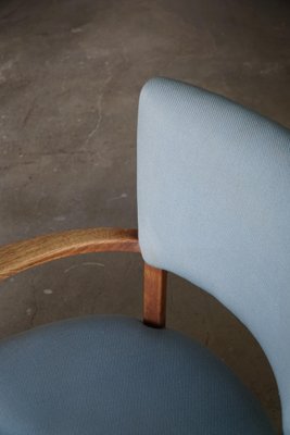 Danish Modern Curved Lounge Chair in Oak attributed to Viggo Boesen, 1950s-MXF-1703079