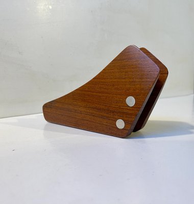 Danish Modern Curved Teak Napkin Holder by J. Kjærsulf, 1960s-LCR-1790751